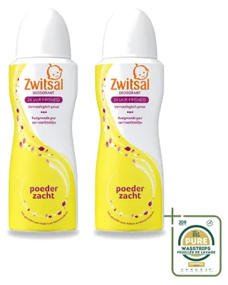 Immagine prodotto di 2 spray deodoranti Zwitsal Soft - Profumo delicato di talco - 100 ml - Confezione risparmio - 2 pezzi