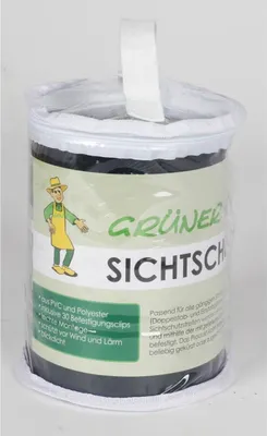 Produktbild von Grüner Jan Sichtschutzstreifen 35m Wind Lärm Zaunblende Garten Doppelstabmatten, Farbe:grün