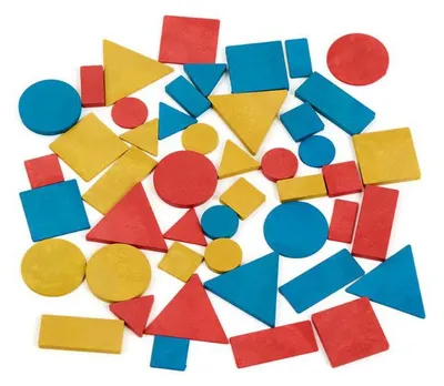 Image de Jeu éducatif « Blocs logiques » de Wissner, 48 pièces, en bois