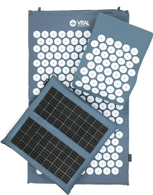 Produktbild von VITAL Akupressurmatte Deluxe-Set SPIKY blau