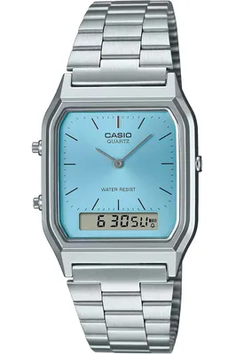 Produktbild von CASIO Vintage AQ-230A-2A1 Uni Uhr Blau Box
