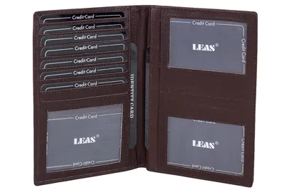 Produktbild von LEAS Brieftasche Echt-Leder, Dunkelbraun Special Edition
