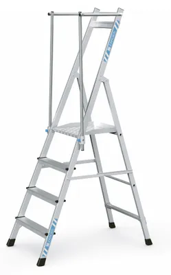 Produktbild von Zarges Plattformleiter ZAP Neo S mit klappbarem Handlauf 4 Stufen