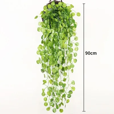 Produktbild von Künstliche Efeu-Girlande 90cm Hängedeko Kunstpflanze Rebe Blattranke Hochzeit Party Raumdekor - Modell: h