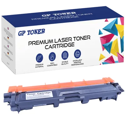 A product box and a toner cartridge are shown against a white background.