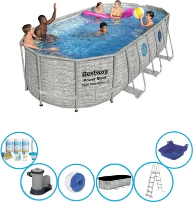 Obrázek produktu pro Bestway Pool Power Steel Swim Vista - s příslušenstvím - 549x274x122 cm