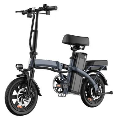 Obrázek produktu pro E-Bike URLIFE F1L - Motor 250W Baterie 48V 7.5Ah Pneumatiky  14 nohy Kotoučová Brzda - Šedá