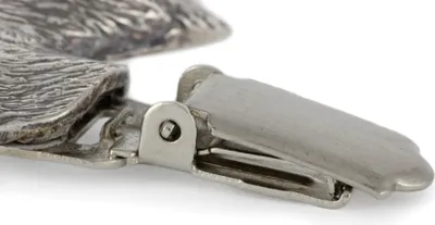 Produktbild von Dalmatiner, Dalmatinac - Brosche mit Clip, Startnummernhalter, versilberte Anstecknadel für Hundeausstellungen der Marke Art-Dog