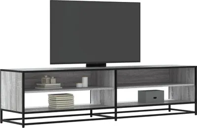 Image de vidaXL Armoire TV Gris Sonoma 180,5x40x46 cm Bois composite