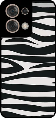 Produktbild von Smartphonica Telefon Fall geeignet für Oppo Reno8 5G mit Zebra-Druck - TPU zurück Abdeckung Fall Zebra-Design - Schwarz Weiß