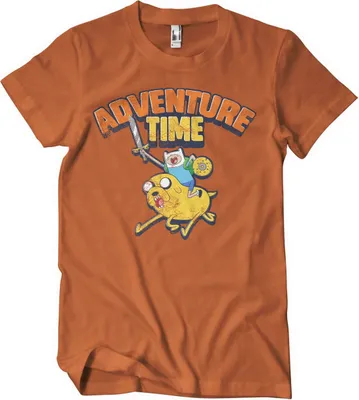 Obrázok produktu pre Sprané tričko Adventure Time - stredné - BurntOrange