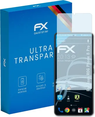 Produktbild von atFoliX FX-Clear 3x Schutzfolie kompatibel mit Asus ROG Phone 8 Pro Displayschutzfolie