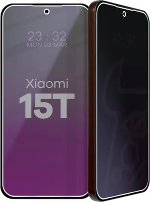 A marketing image showing two smartphones, one with a purple gradient background and text, and another in profile.