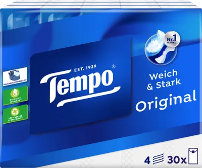 Obrázok produktu pre Tempo vreckovky 30 balení po 10 vreckovkách