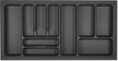 Produktbild von ORGA-BOX I Besteckeinsatz 919 x 473 oriongrau mit Perlstruktur - Anti-Rutsch für Blum Tandembox Antaro / Intivo u. ModernBox im 100er Schrank
