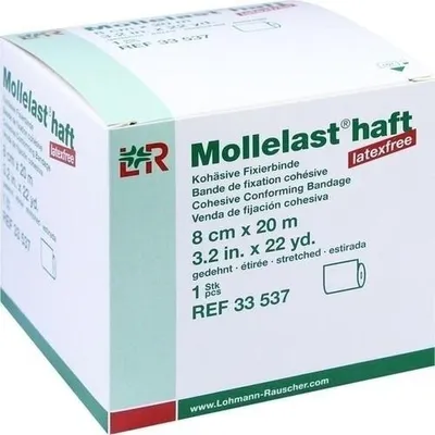 Obrázek produktu pro Mollelast obvazy bez latexu 8 cmx20 m bílé 1 ks