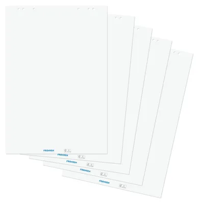 Flipchart-Papier, weiß, 80 g/m², blanko, 100 Blatt