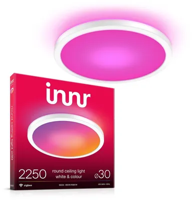 Productafbeelding van Innr Smart Plafondlamp - 30 cm - Zigbee - geschikt voor Philips Hue - kleur en warmwit tot koelwit licht - slimme lamp - dimbaar - 2250 Lumen
