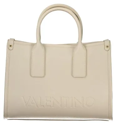 Produktbild von Beige Damenhandtasche mit abnehmbaren Riemen und Recyclingmaterial