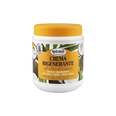 A product shot of a hair mask jar.