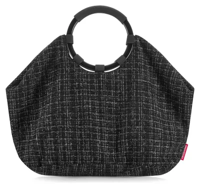 Zdjęcie produktu dla Reisenthel loopbag hobo, Kobieta, Torebka Hobo, Kieszeń na zamek, Czarny, Wzór, Czarny