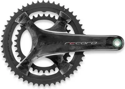 Produktbild von Campagnolo Recora 12 Ultra Torque Carbon Kurbelgarnitur Schwarz 172.5 mm / 50/34t Schwarz 172.5 mm