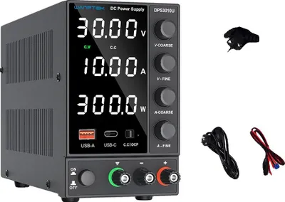 Zdjęcie produktu dla Zasilacz DC, regulowane napięcie, wyświetlacz cyfrowy, DPS3010U 30V10A