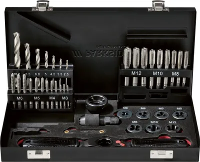 Produktbild von PARKSIDE PERFORMANCE® Gewindebohrer-Schneideisen-Set, 40-teilig