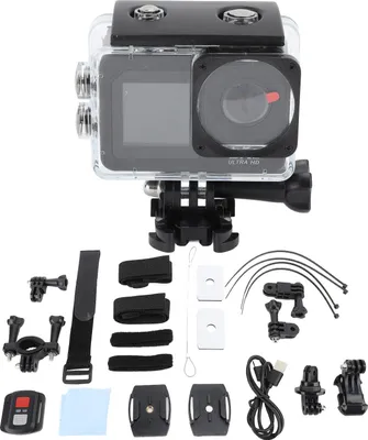 Produktbild von 5K30FPS WiFi Action Kamera 50MP Unterwasser 170 Grad Weitwinkel IP68 Wasserdicht Anti Shake Dual Screen Eingebautes Mikrofon mit Fernbedienung