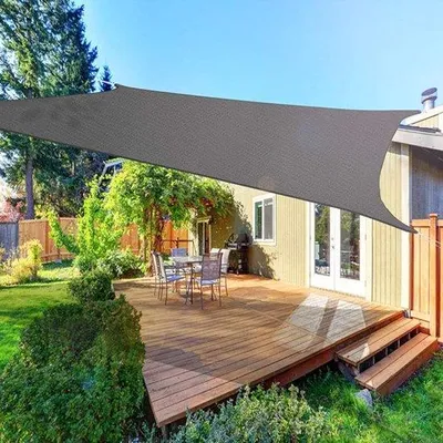 Produktbild von Famanu Sonnensegel wasserabweisend, UV-beständig - 3x4 m