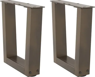Produktbild von Möbel Esstisch Beine V-Form 2 Stück Naturstahl 40x(30-31,3) cm Stahl - Tischbeine 4012607