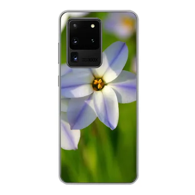 Produktbild von MuchoWow® Handyhülle Schutzhülle Hülle für Samsung Galaxy S20 Ultra Blumen - Garten - Lila Silikon Softcase Handy Hülle - Karteninhaber