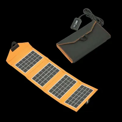 Produktbild von HOOZ 6V 6W Solarpanel Faltbar, Solar Ladegerät Tragbares mit USB Port