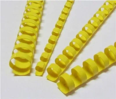 Zdjęcie produktu dla Plastikowe grzbiety - 32 mm, żółte, 50 szt