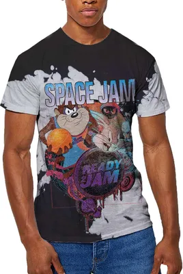 Produktbild von Space Jam: A New Legacy - "Ready 2 Jam" T-Shirt für Herren/Damen Uni RO9358 (S) (Schwarz/Weiß)