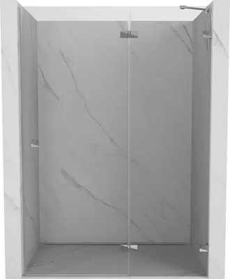 Produktbild von Mexen Lunar Duschwand mit rechter Schwenktür 140 cm, transparent, Chrom - 834-140-000-01-00-P