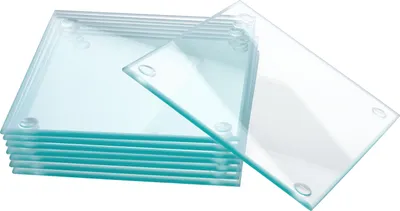 Produktbild von VBS Glasuntersetzer Set 8 Stück 12x12 cm quadratisch Tischschutz Glasablage