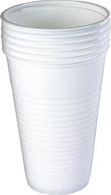 Produktbild von Weiße Trinkbecher 200 ml, 12 Stück