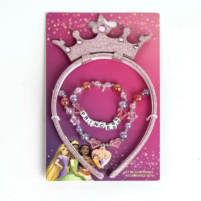 Produktbild von Disney Princess Mädchen Schmuck – Kinderarmband & Halskette Set