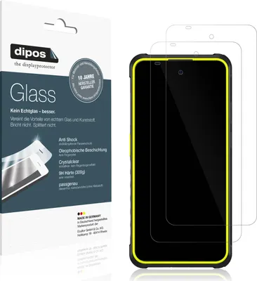 Produktbild von 2x Schutzfolie für Ulefone Armor X31 Pro 5G - Anti-Shock 9H Folie dipos Glass Kunststoffglas