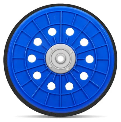 Immagine prodotto di Disco abrasivo da 225 mm con sistema di fissaggio a velcro, filettatura M14, per levigatrici a disco per pareti e soffitti