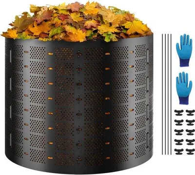 Produktbild von Famanu Schnellkomposter 1000L - Thermischer Gartenkomposter aus HDPE