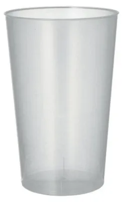 Zdjęcie produktu dla PAPSTAR 89824 PAPSTAR kubek do picia wielokrotnego użytku PP, 0,5 l, półprzezroczysty, 30 szt