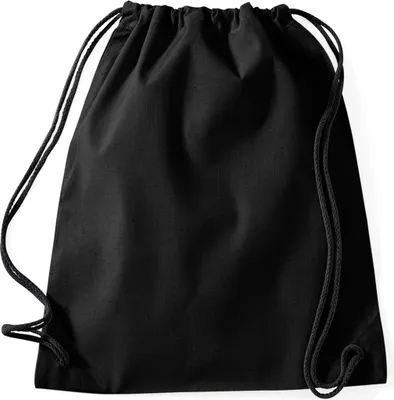 Produktbild von Westford Mill Sport Sack - 12 Liter (2 Stück/Packung) BC4327 (Einheitsgröße) (Schwarz/Schwarz)