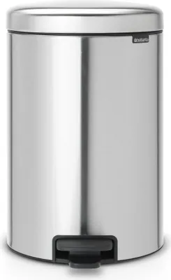 Image de Poubelle à pédale newIcon - 20 L, acier mat FPP