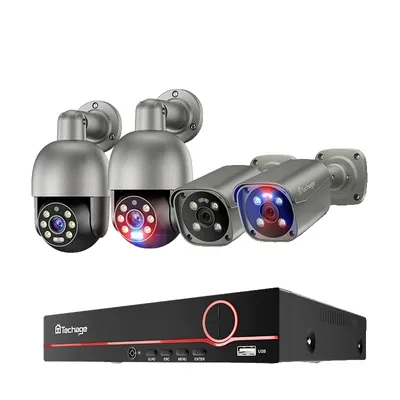 Obrázek produktu pro 8MP bezpečnostní kamerový systém, noční vidění, detekce AI, obousměrný zvuk, 8 kamer 4K4T