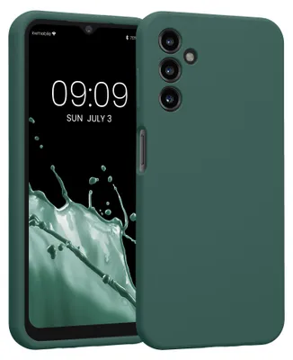Produktbild von kwmobile Hülle kompatibel mit Samsung Galaxy A14 5G - Hülle Silikon gummiert - Handyhülle - Handy Case in Tannengrün