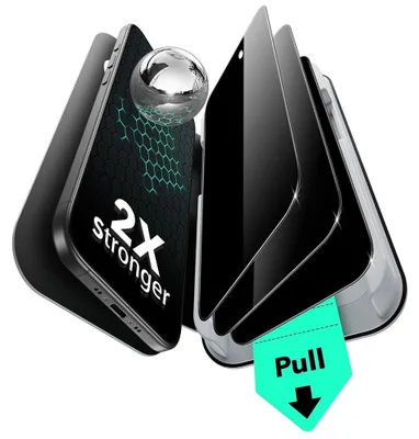 Obrázok produktu pre ESR - Privacy Tempered Glass UltraFit ochranné sklo (3 kusy) pre iPhone 17 Air - čierna
