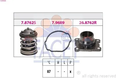 Produktbild von FACET Thermostat Kühlmittel 87°C für BMW 3 Touring (E91) 3 Limousine (E90) 5 Touring (F11) 1 Schrägheck (E87) 5 Limousine (E60)