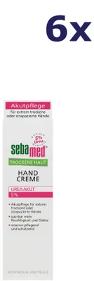Produktbild von 6x Sebamed Dry Skin Urea 5% Handcrème 75 ml